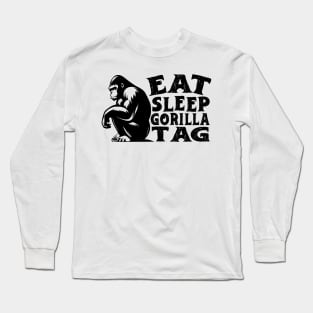 Gorilla Tag VR Gamer Shirt for Kids, Teen Eat Sleep Gorilla T-Shirt Long Sleeve T-Shirt